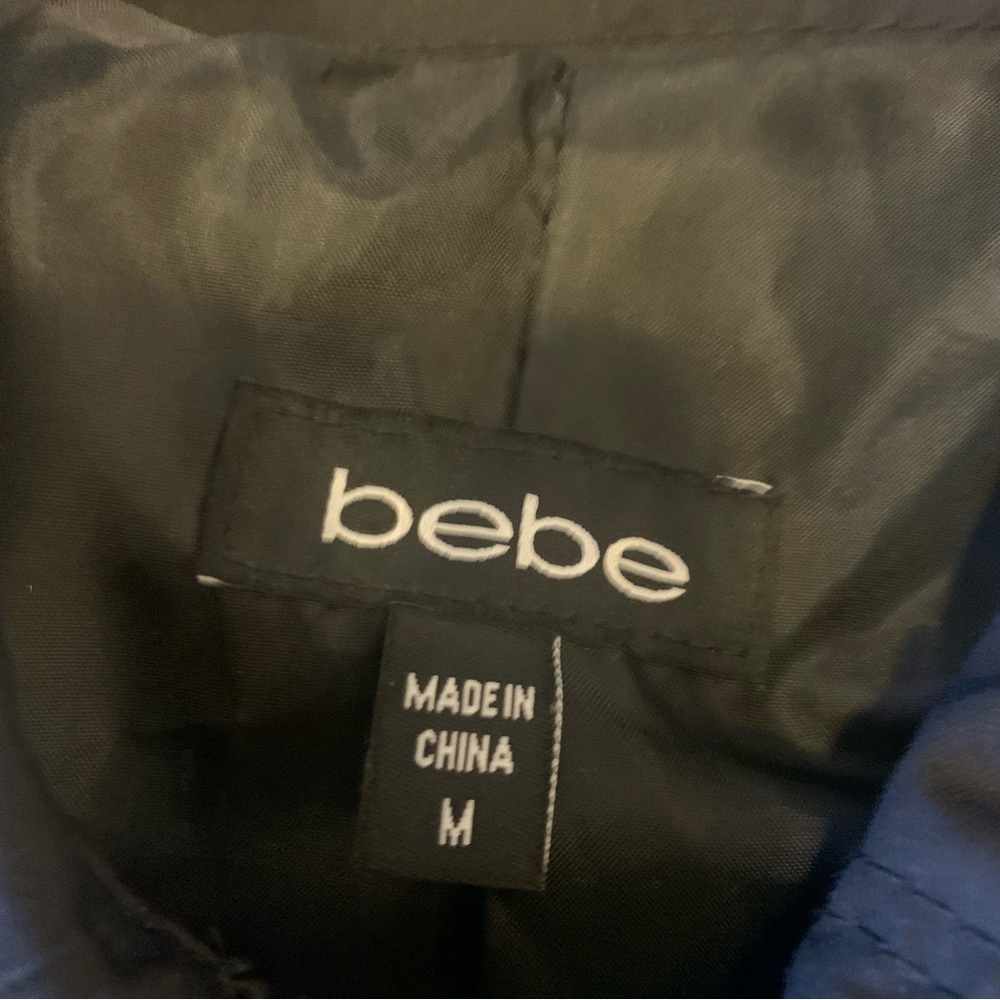 Bebe Black Double Breasted 3/4 sleeve Jacket - Picture 2 of 8